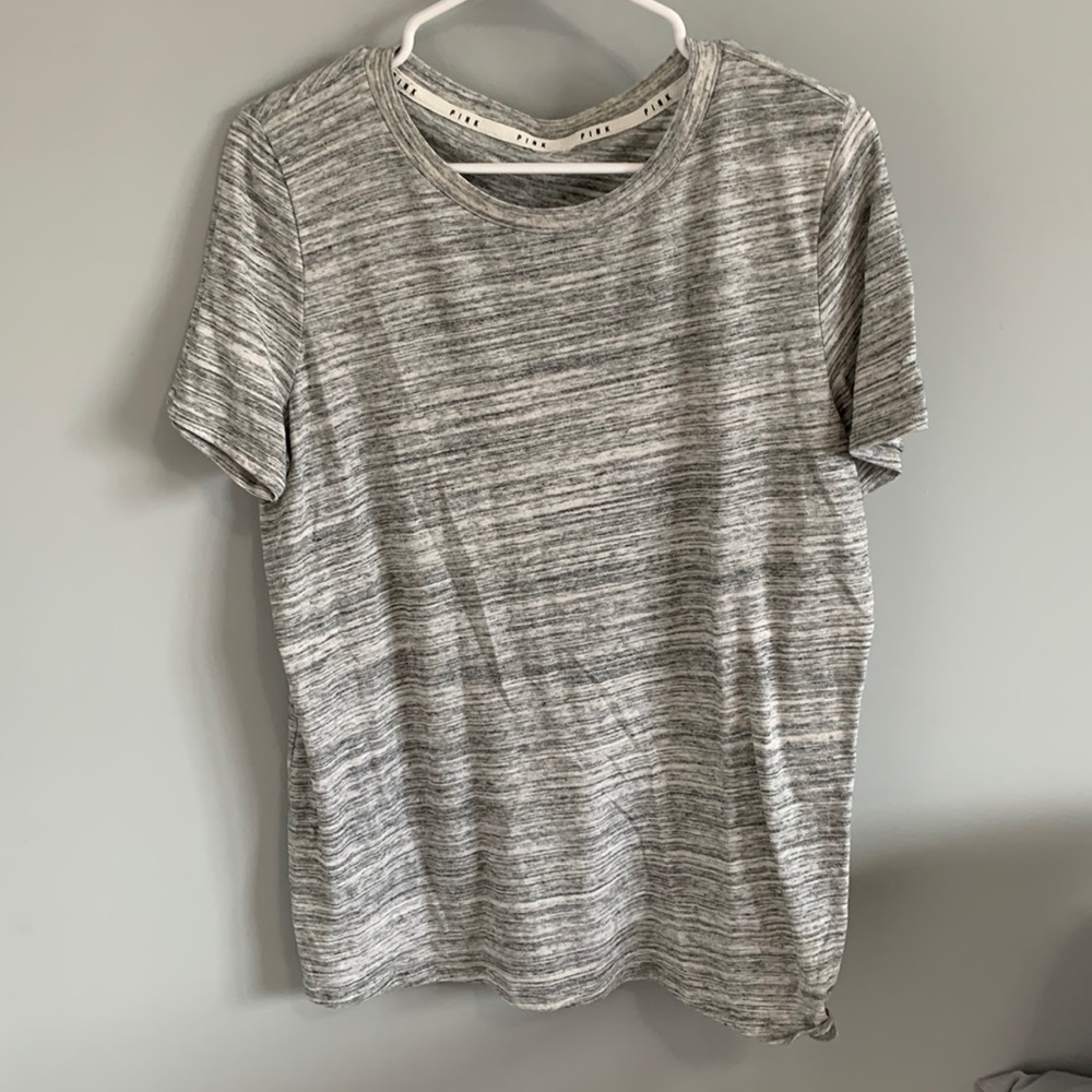 Pink grey shirt